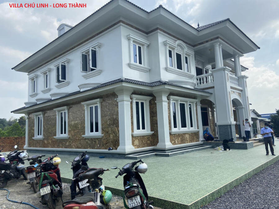 Thi công màn cửa tại Villa Chú Linh Long Thành