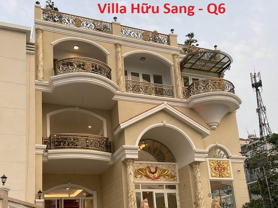 Thi công màn cửa tại Villa HỮU Sang Quận 6